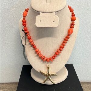 House of Harlow 1960 |🪸 Reconstituted Coral Starfish Statement Necklace ✨